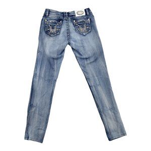 D.rose  Jeans Women's Size‎ 9 Blue Denim Skull
